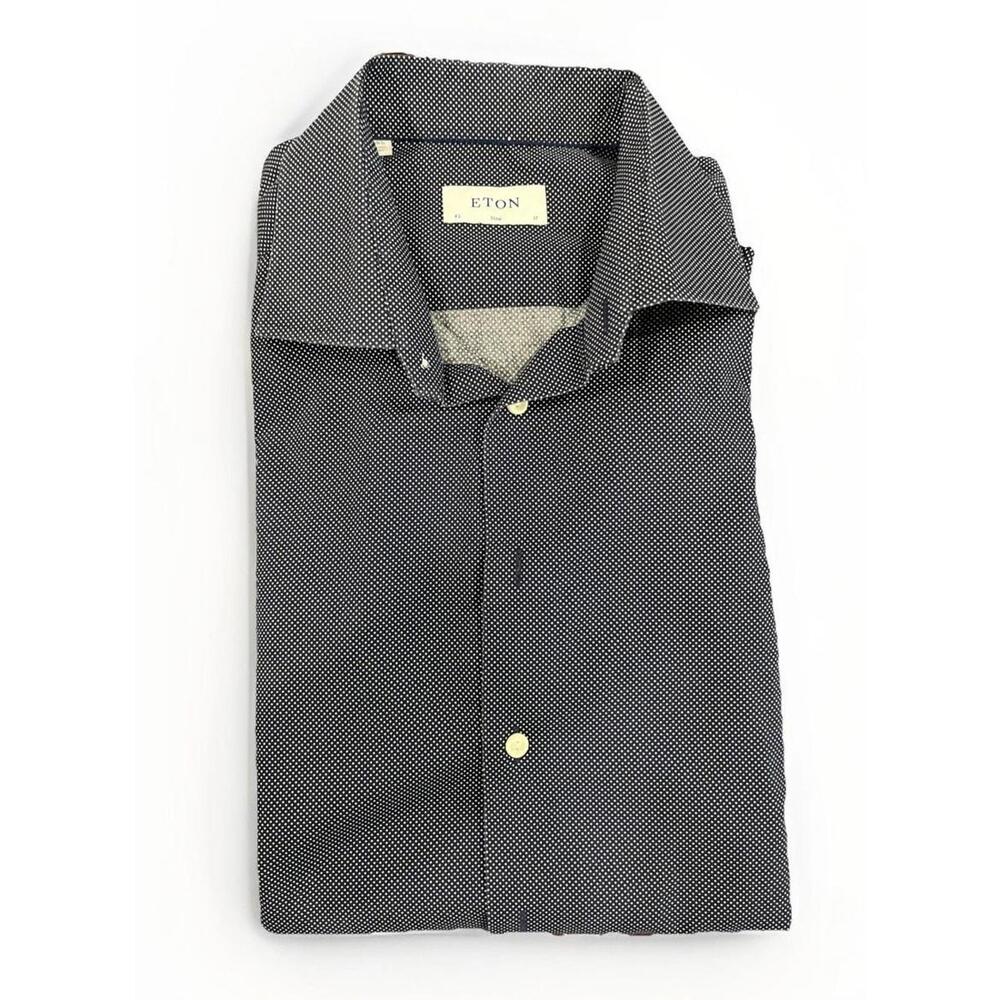 PRISTINE ETON MENS CASUAL BUTTON DOWN SHIRT 43/17 XL APPROX GREAT CONDITION!!